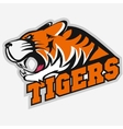 angry tiger sport team emblem vector image vector image