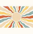 retro sun burst vintage background swirl vector image