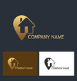 home gps position technology logo vector image