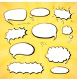 set comics bubbles vector image