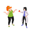 lose weight advisor composition vector image vector image