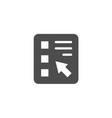 online survey modern silhouette icon vector image