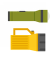 tourist flashlight set vector image