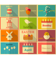 easter retro posters vector image