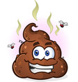 poop emoji cartoon character vector image
