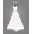 wedding dress vector image vector image