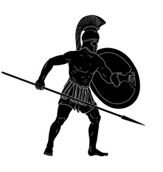 Ancient roman warrior Royalty Free Vector Image