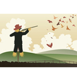 armed scarecrow vector image vector image