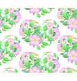 seamless floral pattern with adenium watercolor vector image