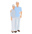 senior couple full length vector image vector image