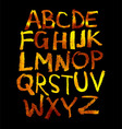 handwritten alphabet vector image vector image