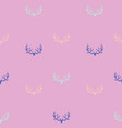 doodle hand drawn seamless patterns with deers vector image vector image