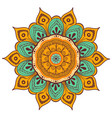 mandala design element round ornament vector image