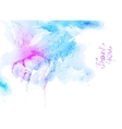 watercolor abstrakt thank you lettering vector image