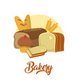 bakery food concept vector image