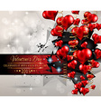valentines day background for dinner invitations vector image