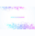 abstract hexagonal background molecular vector image