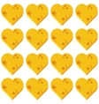 cheese heart seamless pattern vector image vector image