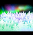 christmas winter landscape background vector image
