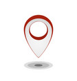 map pointer icon isolated on white gps location vector image vector image