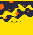 poster with dynamic waves vector image