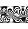 psychedelic pattern optical black-white abstract vector image