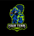 wild boar pig esport vector image vector image