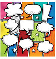 comic bubble speech balloons cartoon vector image