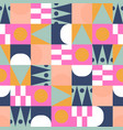 african bright color block seamless pattern vector image