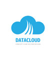 cloud hosting icon design computing technology vector image