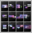 minimal brochure templates with colorful gradient vector image vector image