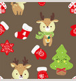 seamless pattern with hand drawn doodle chr vector image