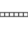 film strip cinema reel negative tape of movie vector image