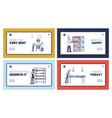 website landing page manufacturing process vector image