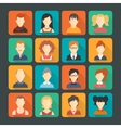 avatar icons set vector image