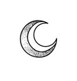 moon symbol tattoo style vector image vector image