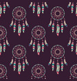 seamless pattern with dream catchers vector image vector image