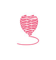 heart logo template vector image