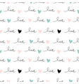 romantic seamless pattern vector image vector image