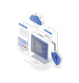 application layout programmer web security vector image vector image