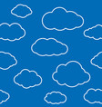 clouds seamless pattern background vector image
