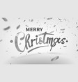 stock text merry christmas vector image