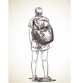 backpacker vector image vector image