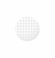 golf ball icon design element isolated on white vector image