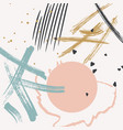 grunge pattern made by hand drawn thin vector image vector image