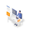 a web application programmer vector image vector image