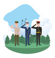 army forces men design vector image