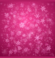 christmas background of snowflakes vector image