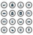 holiday icons set with mecca islam book mubarak vector image vector image