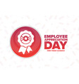 employee appreciation day first friday in march vector image